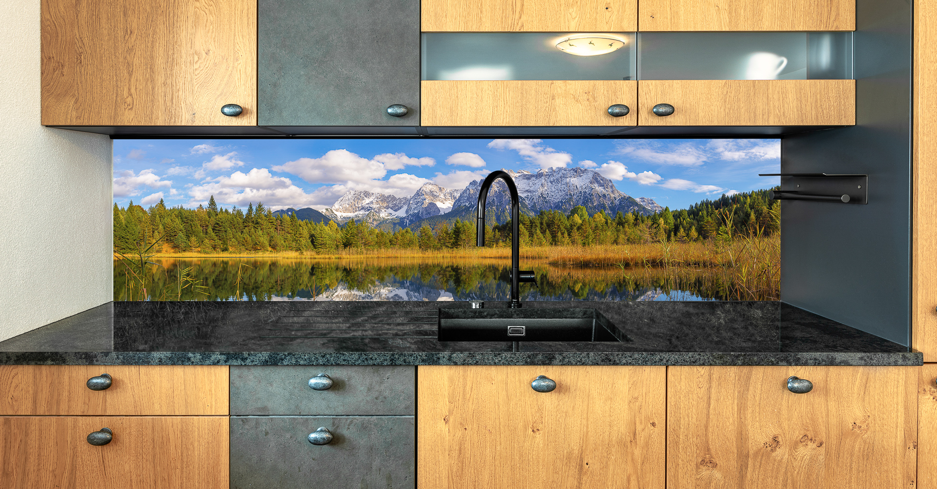 Motiv für eine Küchenrückwand - Luttensee Karwendel