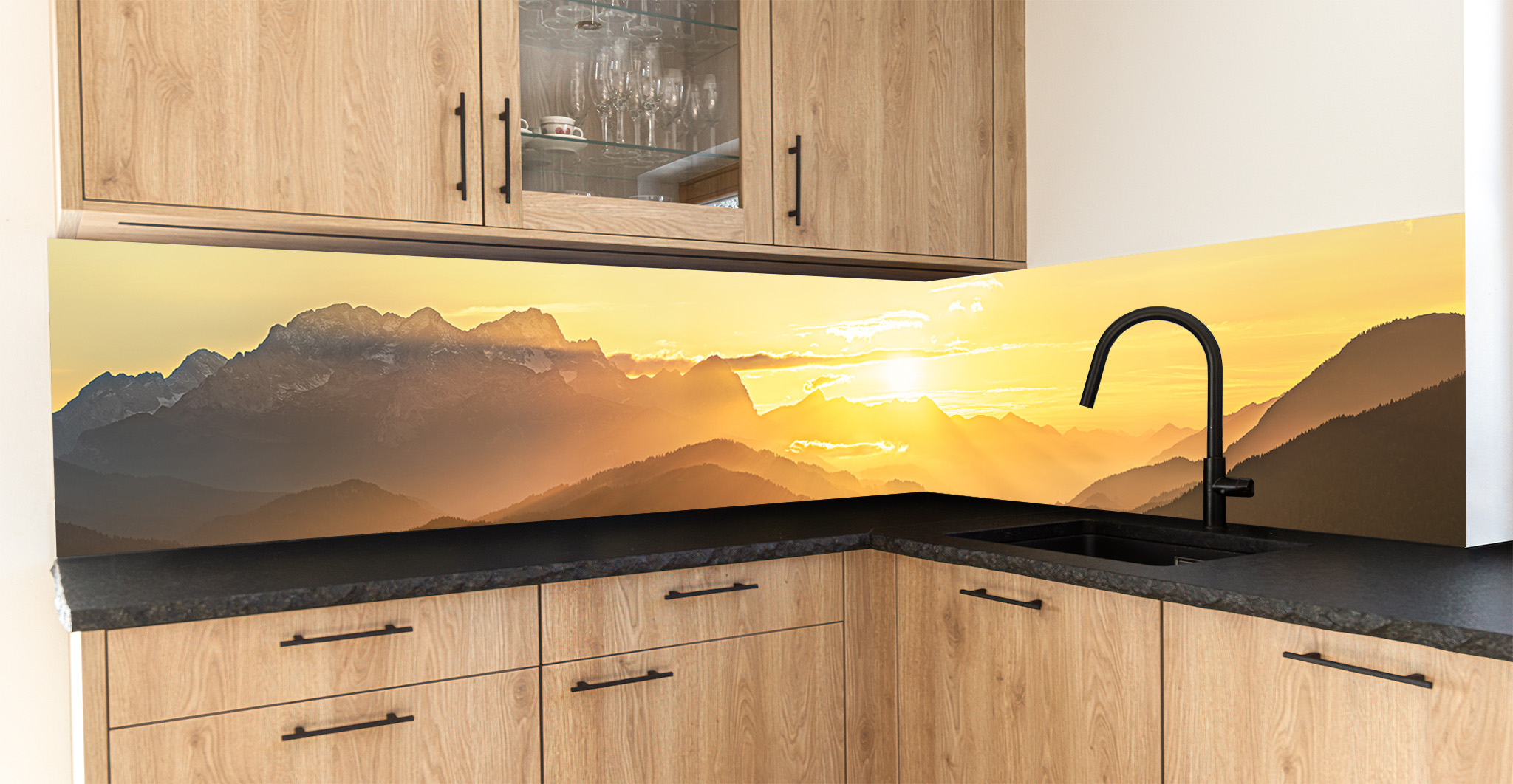 Motiv für eine Küchenrückwand - Goldenes Landl