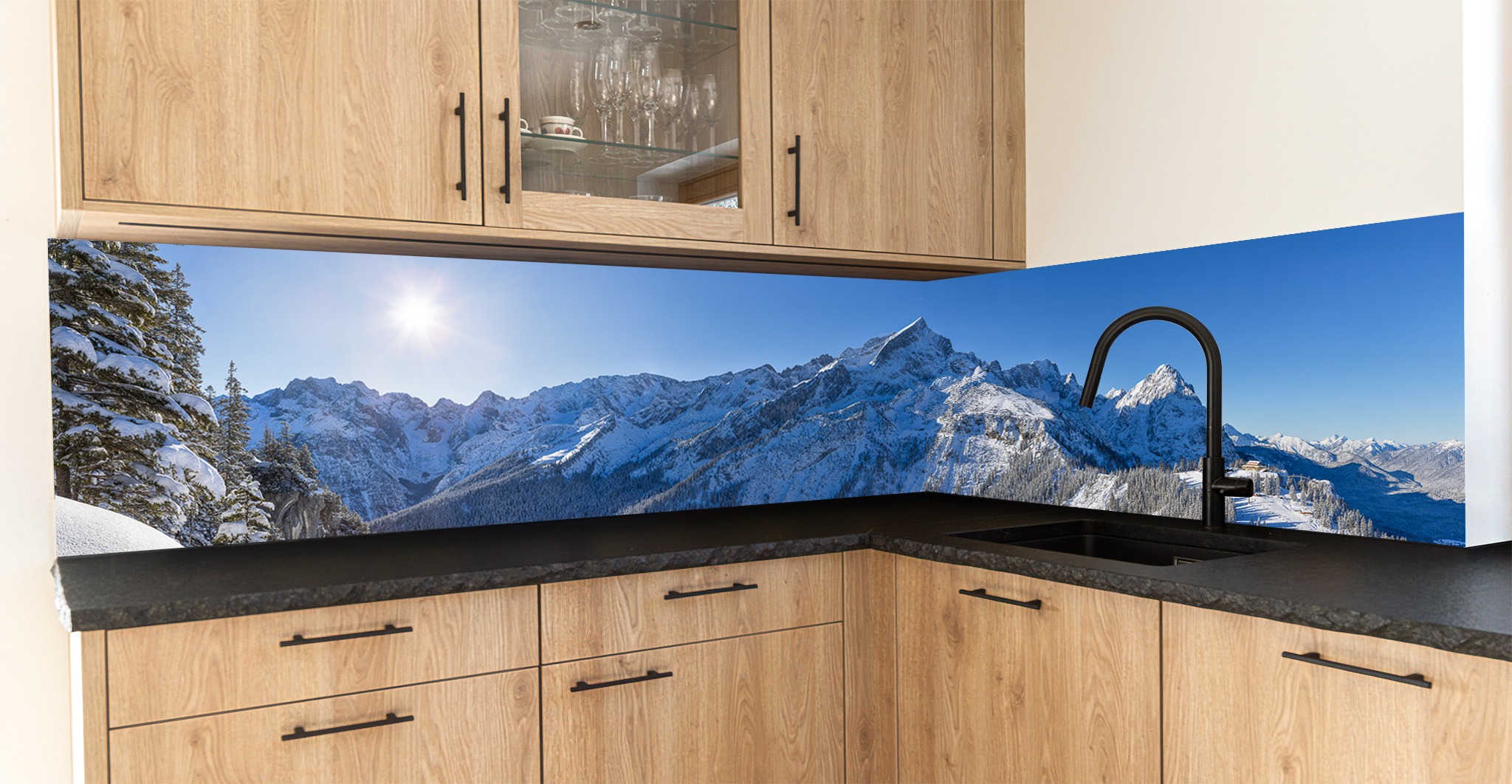 Motiv für eine Küchenrückwand - Kreuzeck-Classic-Skigebiet-Garmisch-Partenkirchen