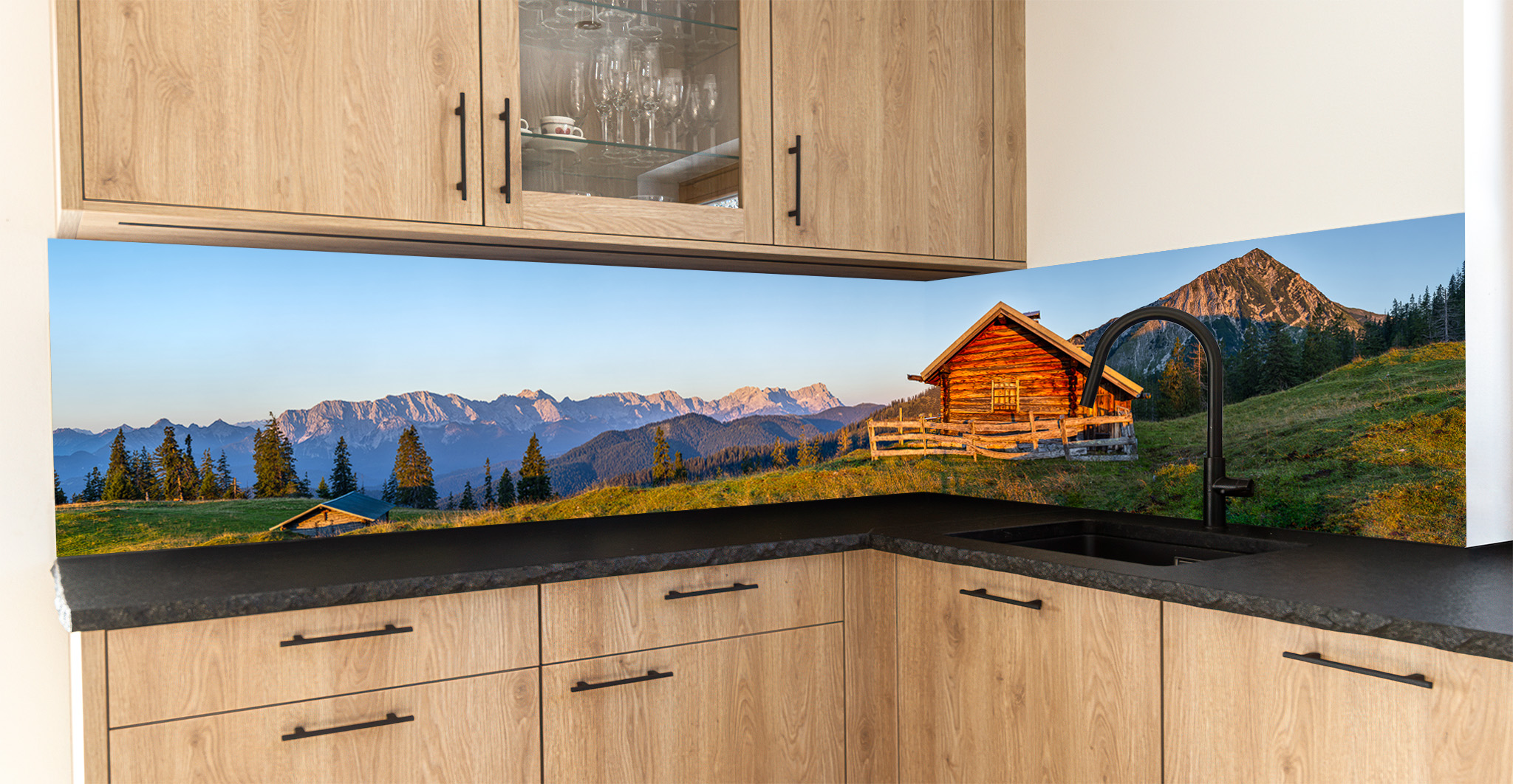 Motiv für eine Küchenrückwand - Morgen an der Krüner Alm