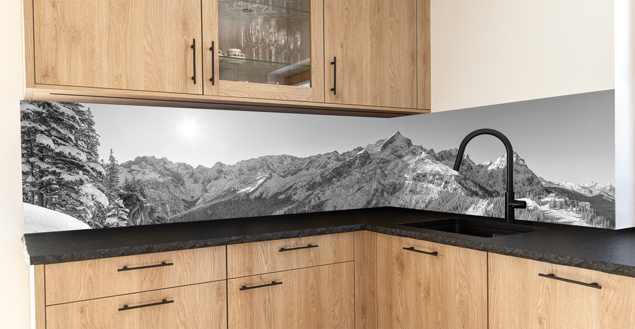 Motiv für eine Küchenrückwand - Kreuzeck-Classic-Skigebiet-Garmisch-Partenkirchen